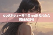 一元一万赞QQ(一元一万赞快手网站服务)